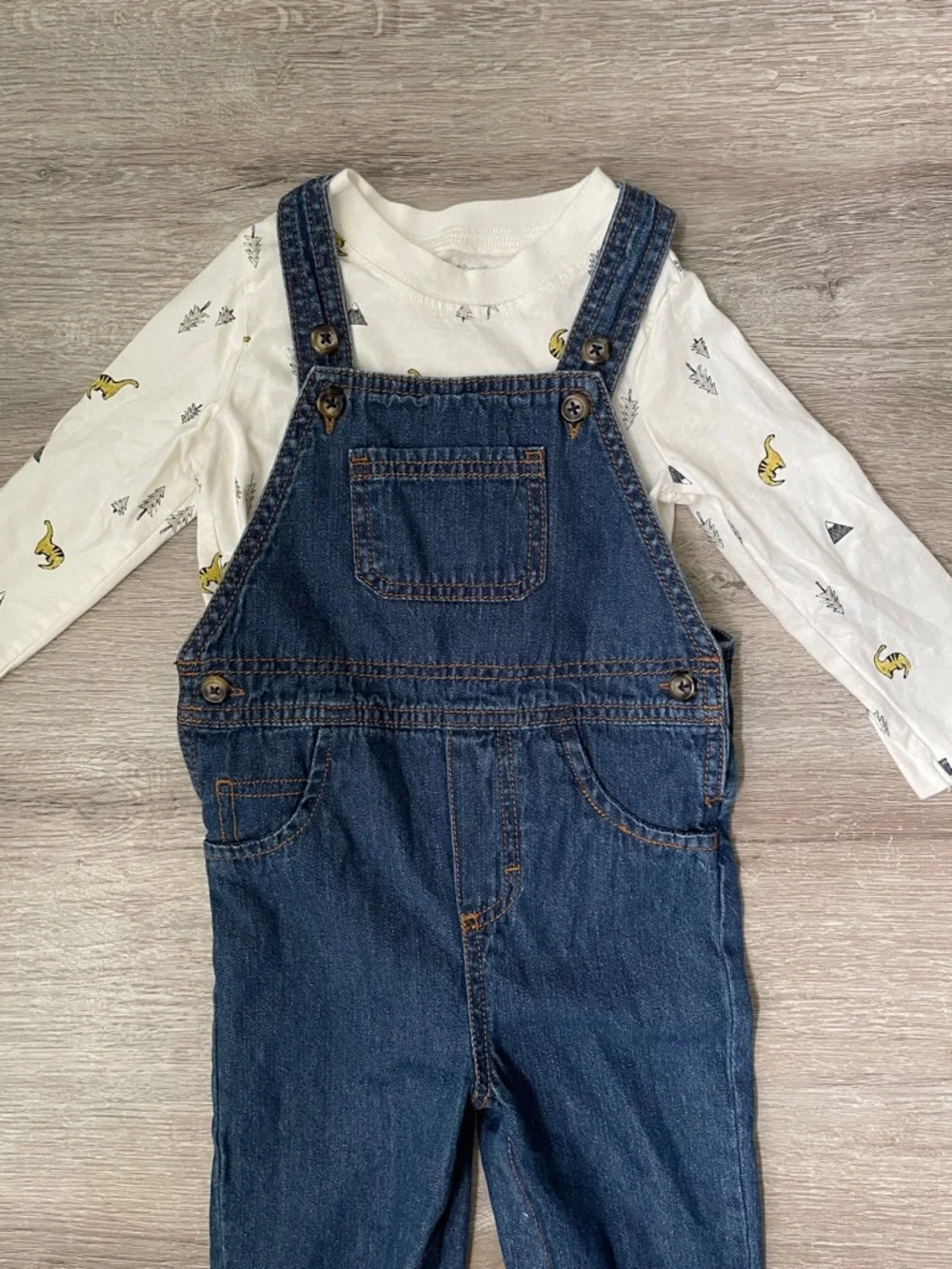 Carter’s dino overalls size 18 months